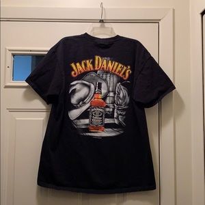 Jack Daniels T Shirt Size not known 2002 preowned 29 length 23 pits